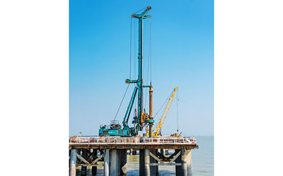 Construction of rotary drilling rig in Thailand
