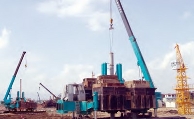 Construction scene in Xiamen