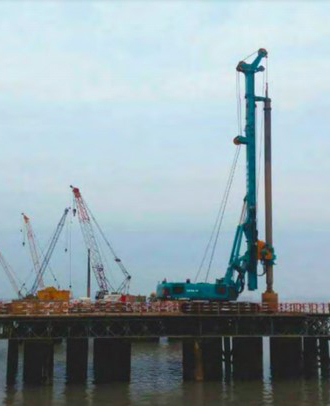 Huaihua-Shaoyang-Hengyang High-speed Rail Super Large Bridge in Shaoyang City in 2016